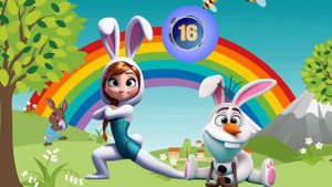 🐰🌸FROZEN YOGA 🧘♀️ calming yoga for kids | Easter Bunny Brain Break | Danny Go Noodle inspired🌸