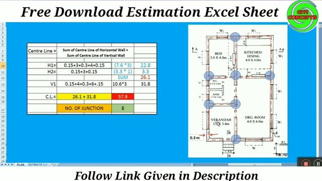 Full Building Estimation in Excel sheet || Estimation and Costing Excel Sheet 2023 смотреть онлайн