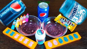 DIY Слайм Антистресс / Кола Ментос vs Cлайм / Пепси Кола vs Ментос / АСМР