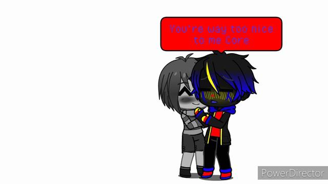 A Random Day With ErrorCore (Error! Sans X CORE Frisk) [Gacha Club]