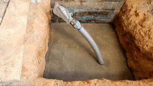 Делаем приямок на ввод воды в дом. часть вторая