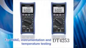 Видео обзор мультиметров серии Hioki DT42xx