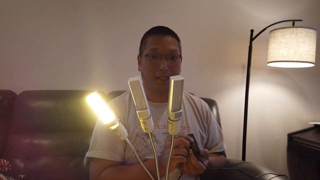 3 Head LED Grow Light set by MrHua, 156 total LEDs, Timer, dimming capable, flexible gooseneck