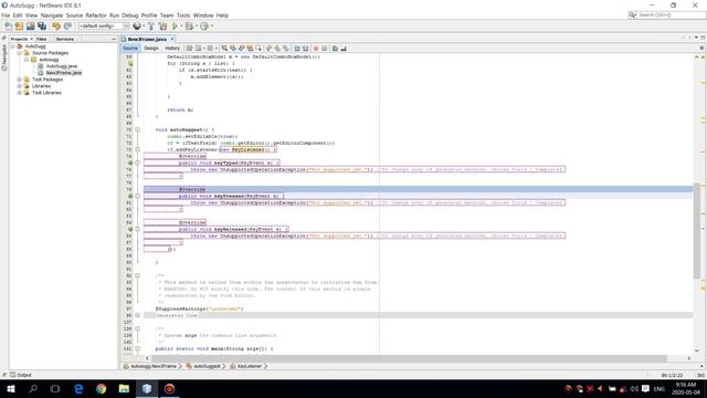 Auto Suggestion Box in Java Swing Using Netbeans IDE смотреть онлайн