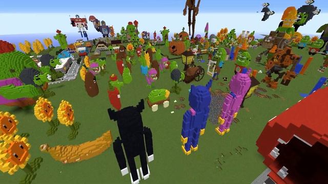 Minecraft PvZ map PLANTS VS. ZOMBIES МОЯ КАРТА МАЙНКРАФТ смотреть онлайн