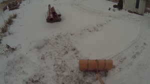 Лопата " Веселушка" для снега на колёсиках