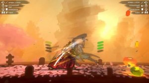 Sclash геймплей 2д файтинг Япония самураи обзор