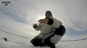 Зимняя рыбалка со льда окунь, ёрш, чебак озеро Большие Касли Челябинская область