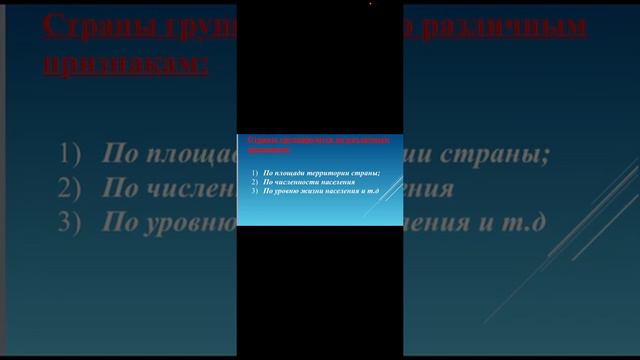 Тема 13. Страны мира (6 класс)