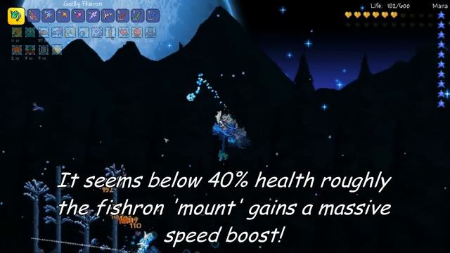 Terraria 1.3 Fishron Mount - Shrimpy Truffle (1.3 new mounts) смотреть онлайн