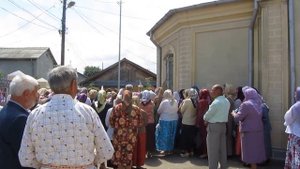 Престольный праздник в старообрядческой церкви Вознесения Христова в городе Тульча в Румынии