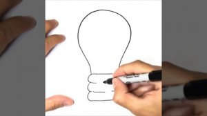 Как нарисовать лампочку поэтапно карандашом