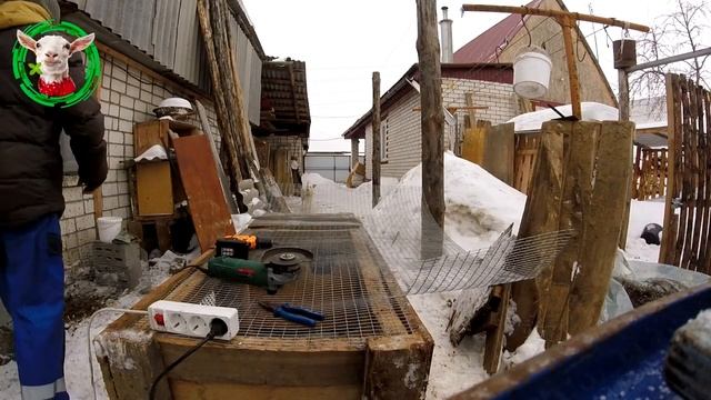 Клетка для кроликов - реставрация