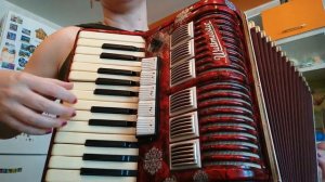 Синенький скромный платочек -разбор на аккордеоне