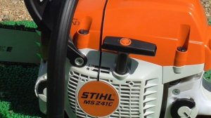 STIHL  MS  241C  エンジン始動してみた。