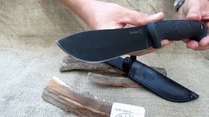 НОЖ РЫБНЫЙ черный стоунвош не дорогой разделочник от интернет магазина KIZLYAR KNIVES