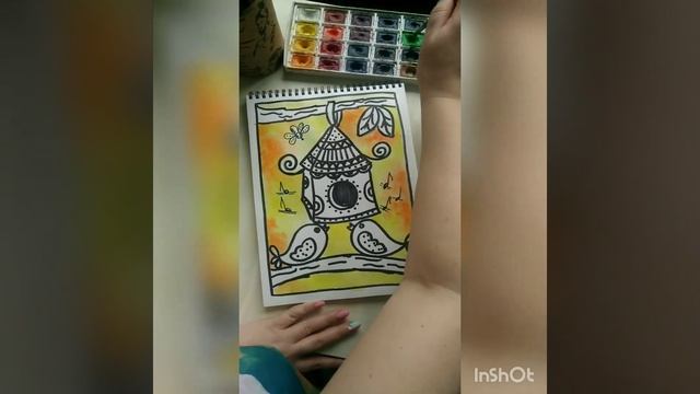 Рисуем скворечник :) смотреть онлайн