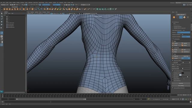 Ретопология в Maya