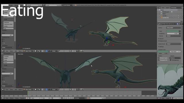 | PigArt | BLENDER Low Poly: Dragon смотреть онлайн