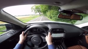 Jaguar F-PACE 3.0D R-Sport 300hp POV test drive GoPro