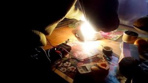 Опыт с бифиляром и индукционкой.  Замеряем напряжение на бифиляре.