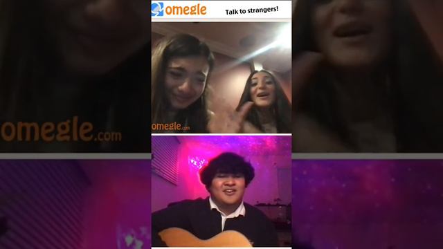 I didnt expect her to cry 😭 #runningupthathill #katebush #acousticcovers #omegle #reaction #cover