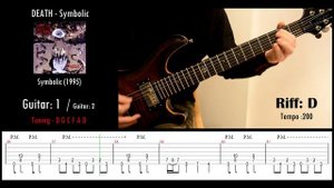 Death - Symbolic - Guitar riffs with tabs / cover / lesson