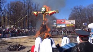Масленица сожжение чучела зимы