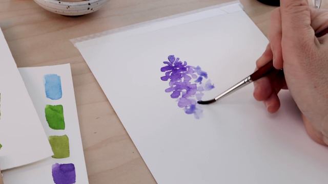 How to Paint a Watercolor Hyacinth смотреть онлайн