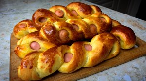 Рецепт теста. Сосиска в тесте.