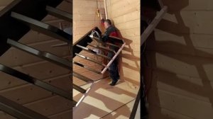 Лестница конструкции "гусиный шаг"