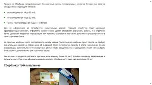 Молодежная кредитная карта Сбербанка