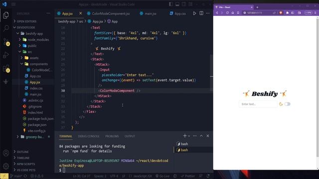 Let's Build a Beshify Application with React and ChakraUI