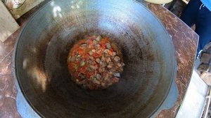 Еда, Блюда, Узбекский рецепт, Казан, Туй Кабоб, Банкетное блюдо.