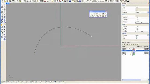 Уроки Rhinoceros.УРОК3.КРИВЫЕ часть1 смотреть онлайн