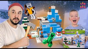 СБОРКА LEGO MINECRAFT ЛЕДЯНЫЕ ВЕРШИНЫ ЧАСТЬ 2! ПАПА РОБ И АНДРЮША ВЫЖИВАЮТ В МИРЕ МАЙНКРАФТ!