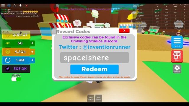?''ALL MAGNET SIMULATOR SPACE EVENT UPDATE CODES 2019'' ? SPACE | Magnet Simulator ⚡(Roblox) смотреть онлайн