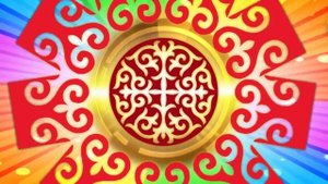 красивый казахский орнамент футаж