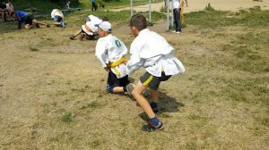 8-10 лет круговая тренировка в кимоно.Дзюдо