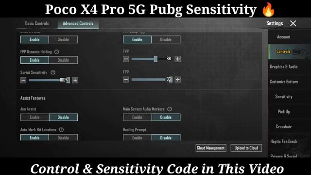Poco x4 Pro 5g Sensitivity | 🔥 Poco x4 Pro 5g Pubg Test | 😱 Poco x4 Pro 5g Pubg Sensitivity Setting
