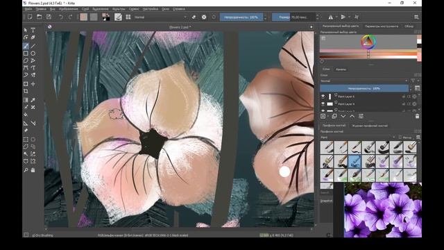 Как нарисовать летний цветочный луг / How to draw a  summer flower meadow