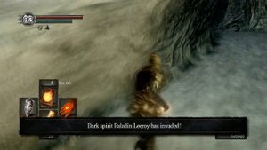 Dark Souls - How to Kill Phantom Paladin Leeroy & get the Grant + Sanctus