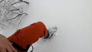 Снегоступинг к баритовому водопаду Архыза