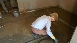 Чистовая  цементно песчаная  стяжка