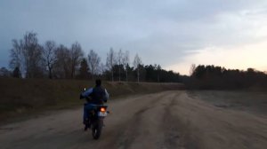 Первый раз за рулем мотоцикла