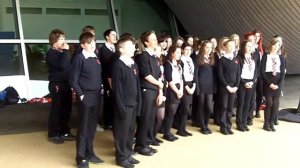 Singing at the London 2012 Olympic Park