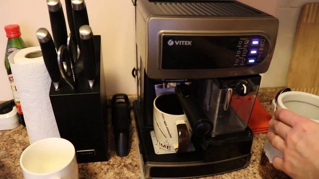 Кофеварка VITEK VT-1517. Не работает капучинатор что делать? смотреть онлайн