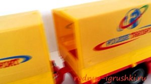 Игрушка машинка фура с прицепом