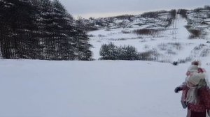 Тюбинг. Катание с горки