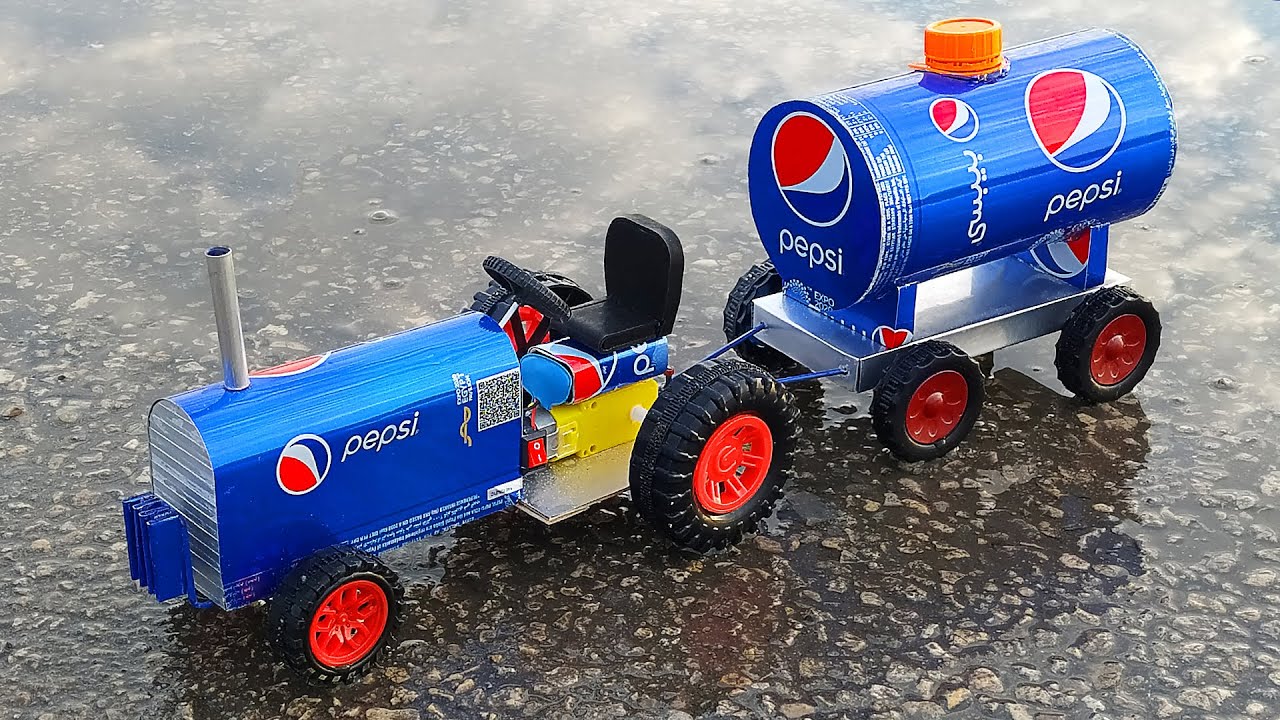 Как сделать цистерну с водой для трактора из банок смотреть онлайн